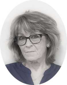 Photo of Rebecca Maitland in greyscale